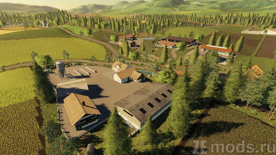 "Farm Hoellthal" map mod for Farming Simulator 2019