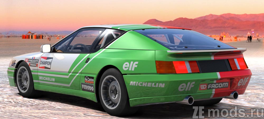 Alpine GTA V6 Europa Cup mod for Assetto Corsa