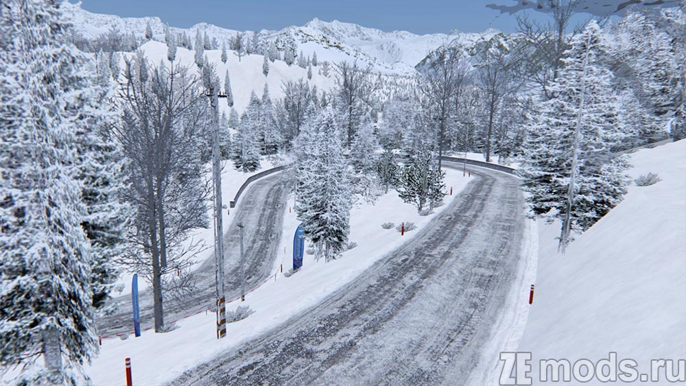 "Alpine Rally" map mod for Assetto Corsa