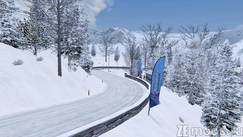 "Alpine Rally" map mod for Assetto Corsa