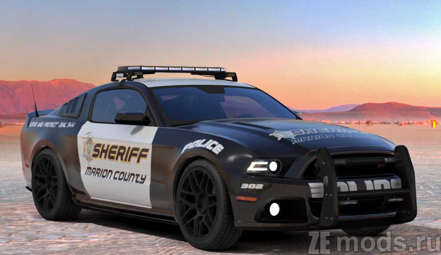 Ford Mustang Police Patrol for Assetto Corsa