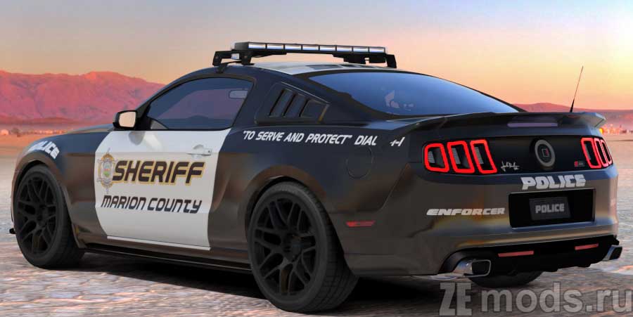 Ford Mustang Police Patrol mod for Assetto Corsa