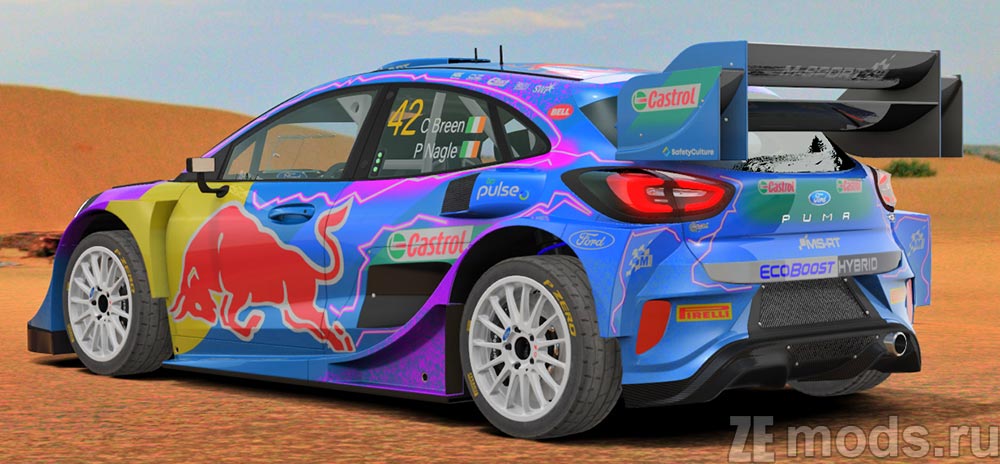 Ford Puma Rally 2022 mod for Assetto Corsa