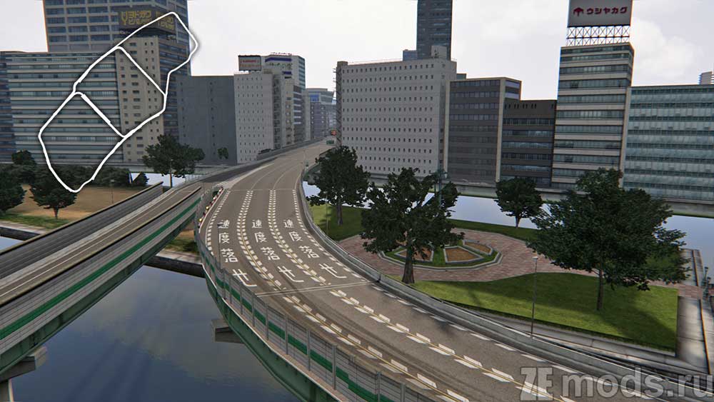 "Osaka Loop" map for Assetto Corsa
