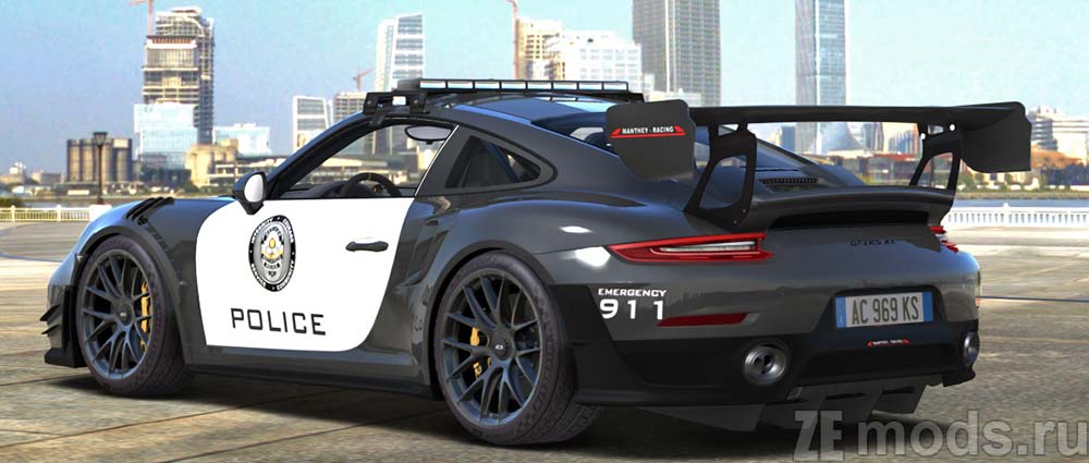 Porsche 911 GT2 Police mod for Assetto Corsa