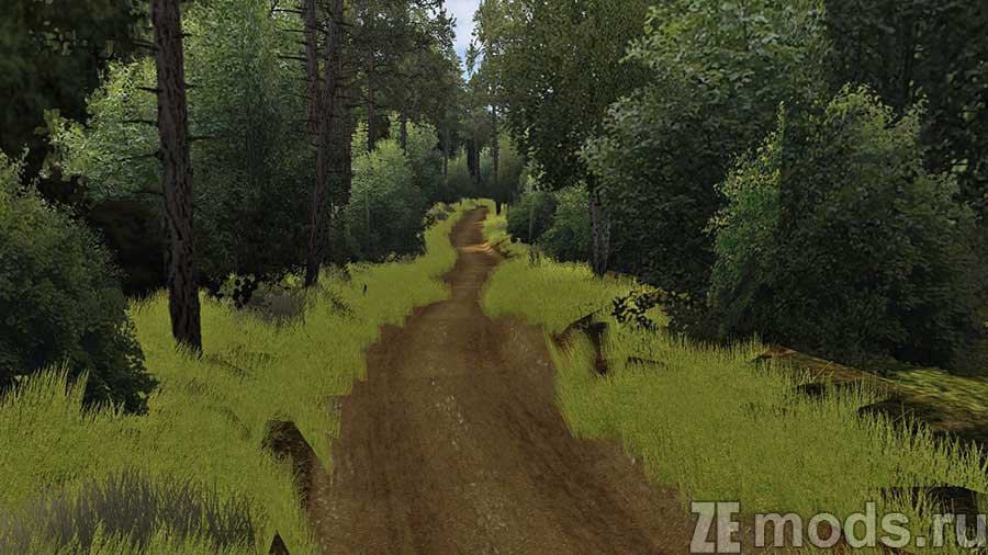 "Rally Poland Shakedown" map mod for Assetto Corsa