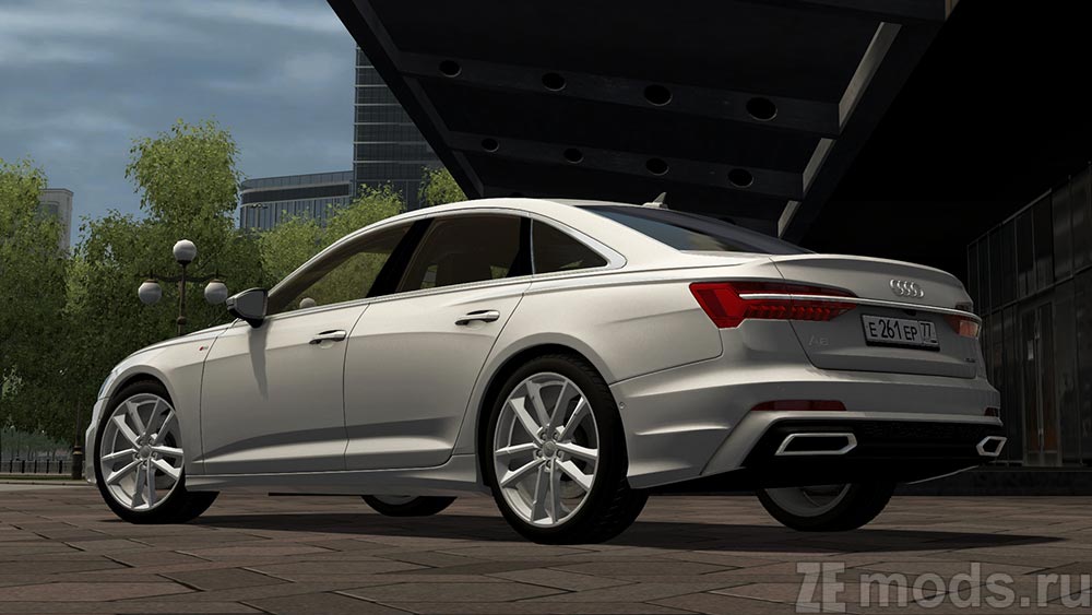 Audi A6 mod for City Car Driving 1.5.9.2