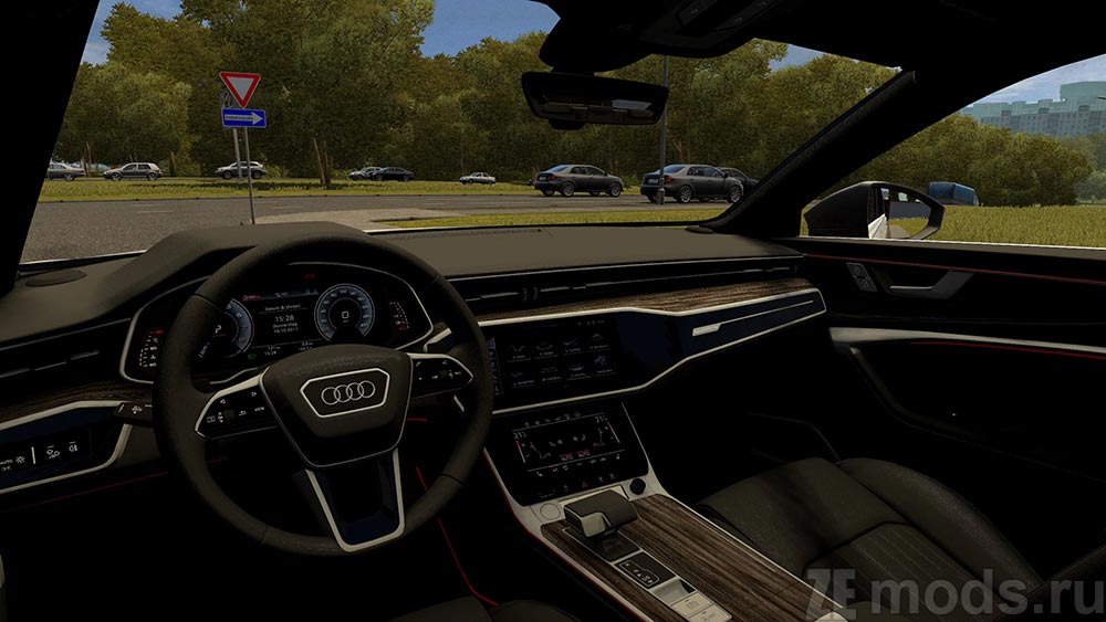 Audi A6 mod for City Car Driving 1.5.9.2