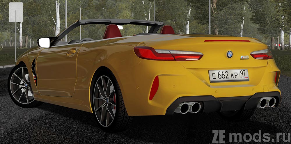 BMW M8 Cabrio mod for City Car Driving 1.5.9.2
