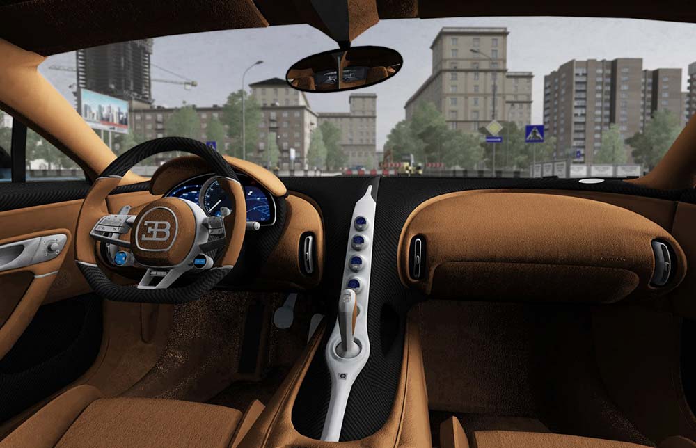 Bugatti Chiron mod for City Car Driving