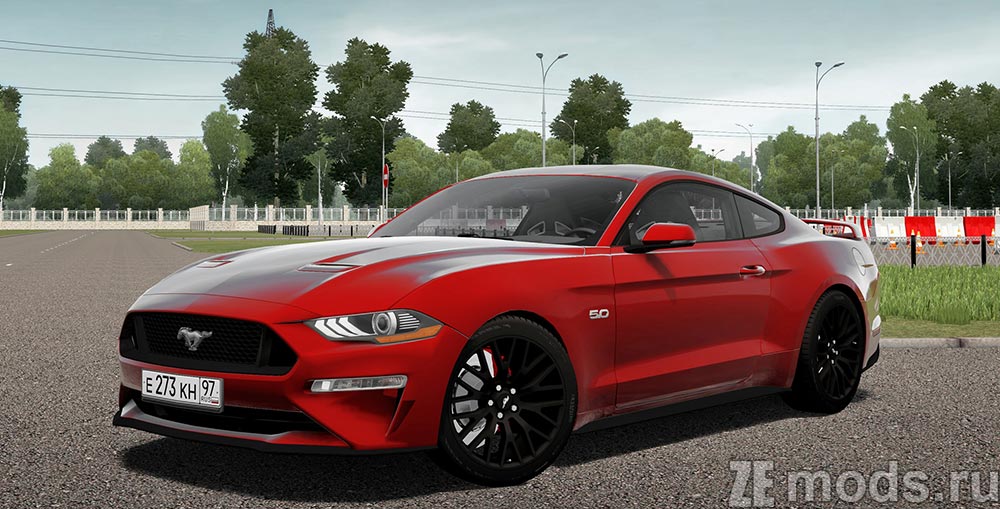 Ford Mustang GT 2018 for City Car Driving 1.5.9.2