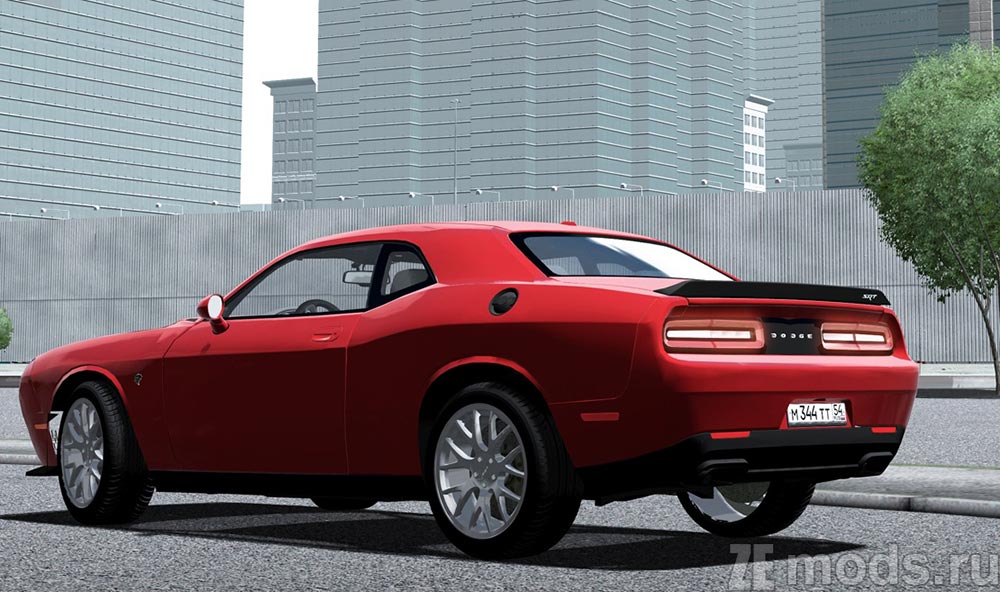 Dodge Challenger SRT Hellcat mod for City Car Driving 1.5.9.2