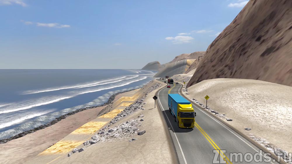 "South America" map for Euro Truck Simulator 2 (1.45)
