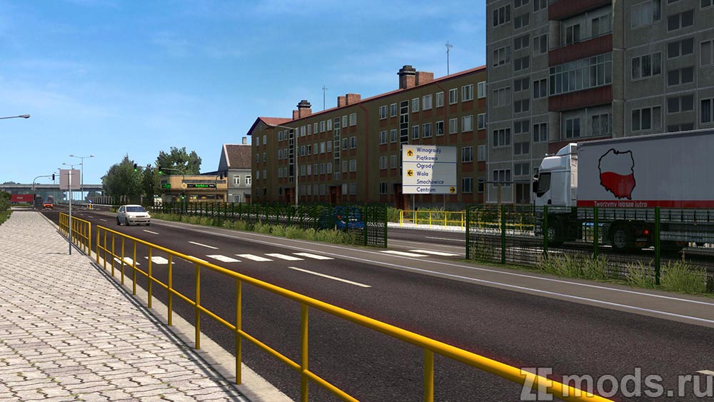 "Fictional Poland" map mod for Euro Truck Simulator 2