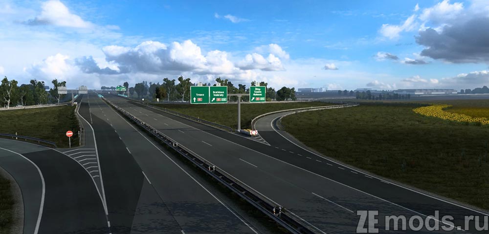 "Slovakia" map mod for Euro Truck Simulator 2
