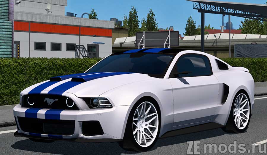 Ford Mustang NFS for Euro Truck Simulator 2 (1.47)