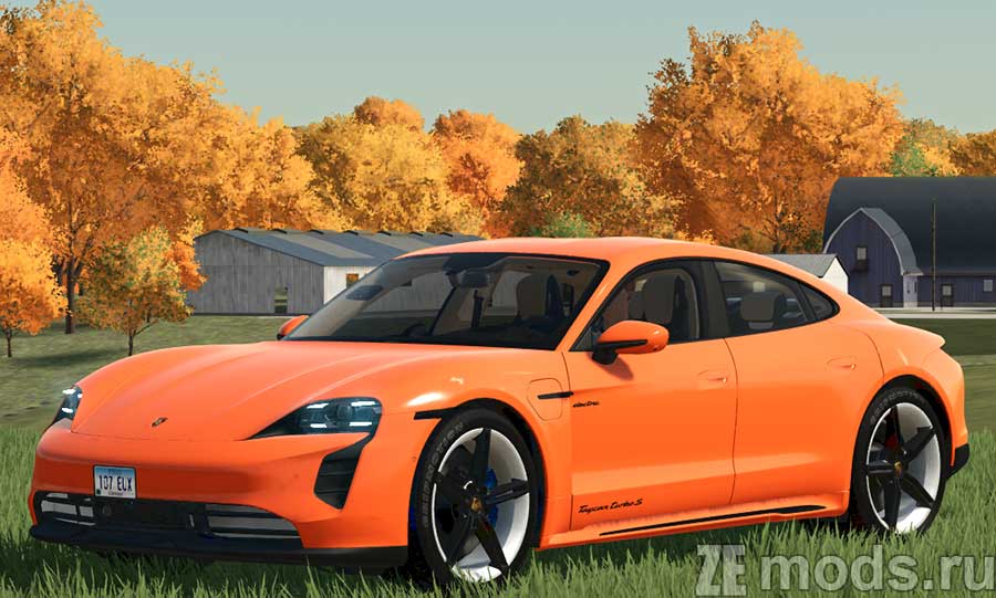 Porsche Taycan Turbo S for Farming Simulator 2022