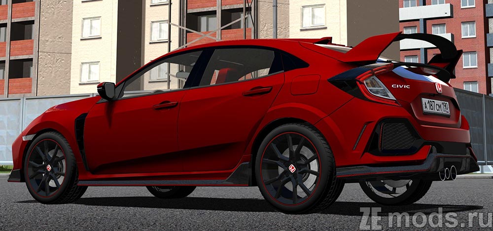Honda Civic Type R mod for City Car Driving 1.5.9.2