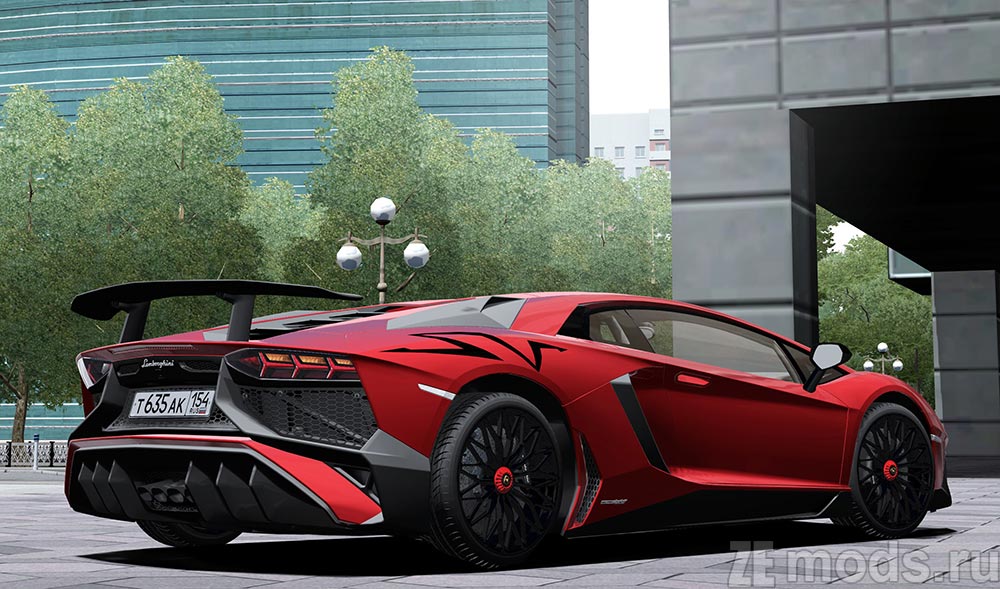 Lamborghini Aventador SuperVeloce mod for City Car Driving 1.5.9.2