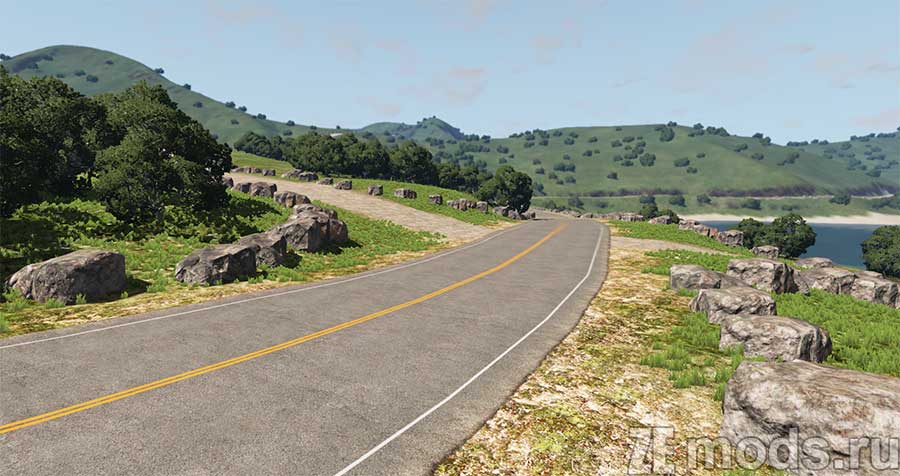 "Bumpy Island" map mod for BeamNG.drive