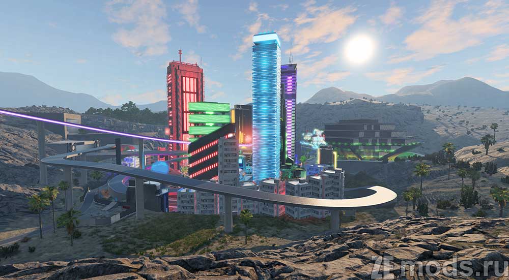 "Cyberpunk" map for BeamNG.drive