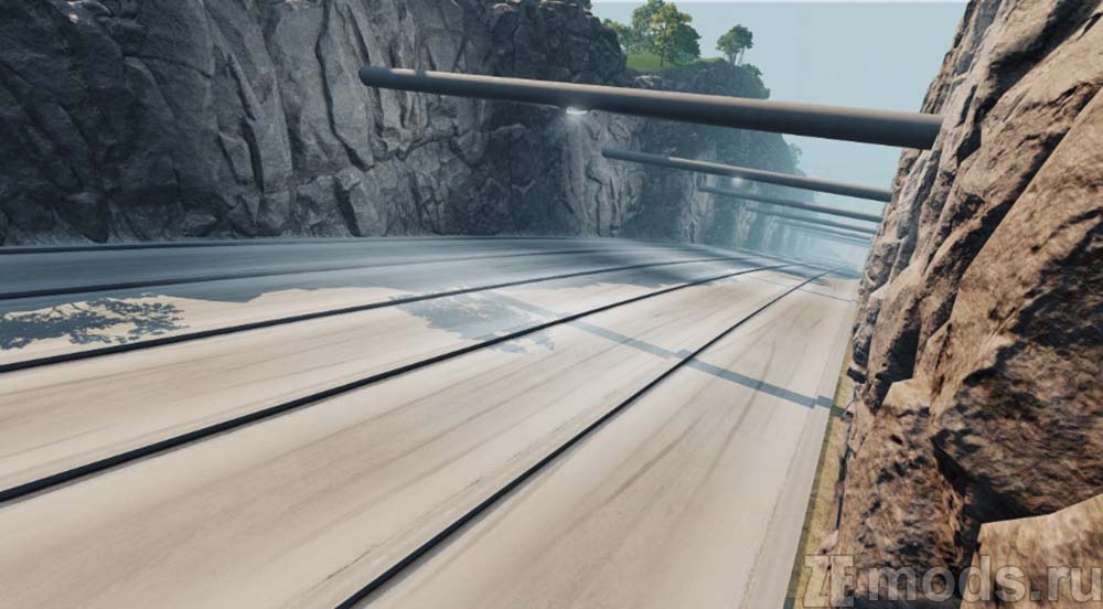 "Downhill Destruction" map mod for BeamNG.drive