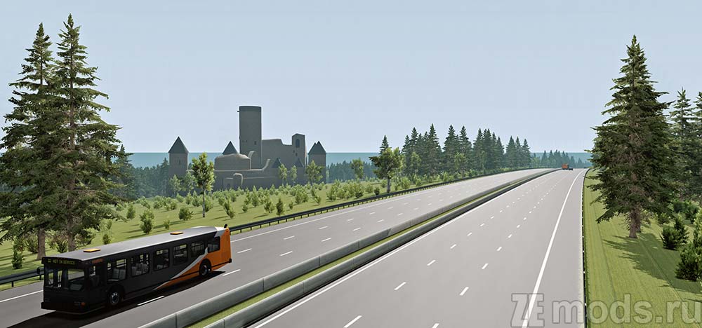 "German Autobahn" map mod for BeamNG.drive