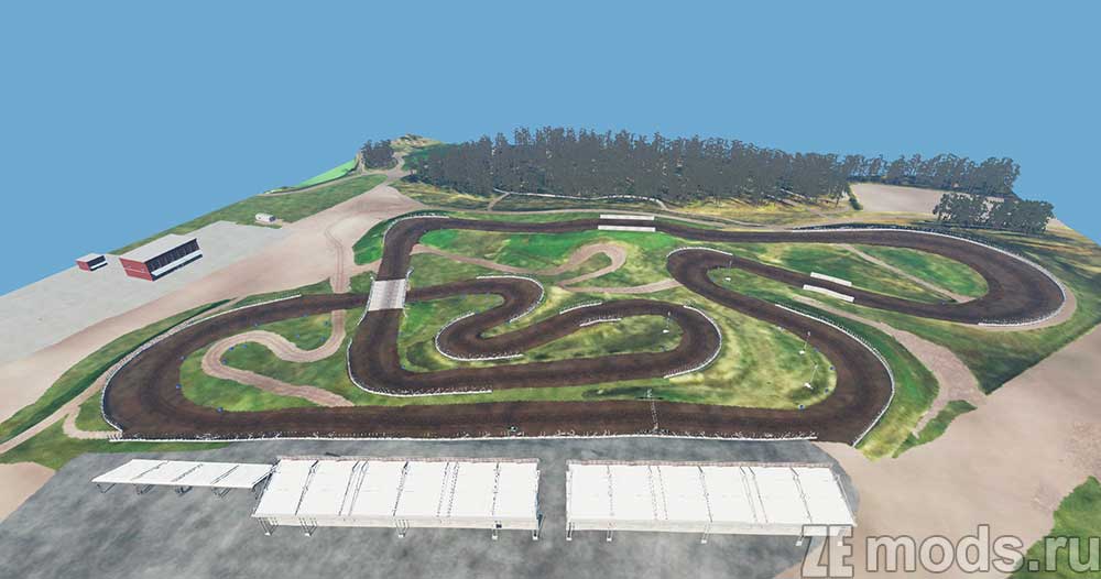 "Lucas Oil Speedway" map mod for BeamNG.drive