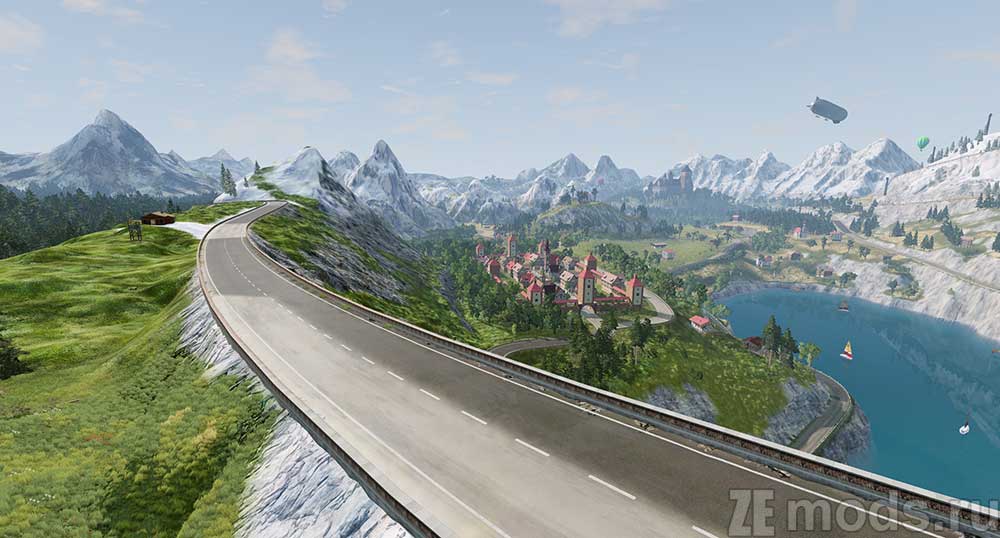 "MBWR Alps" map for BeamNG.drive