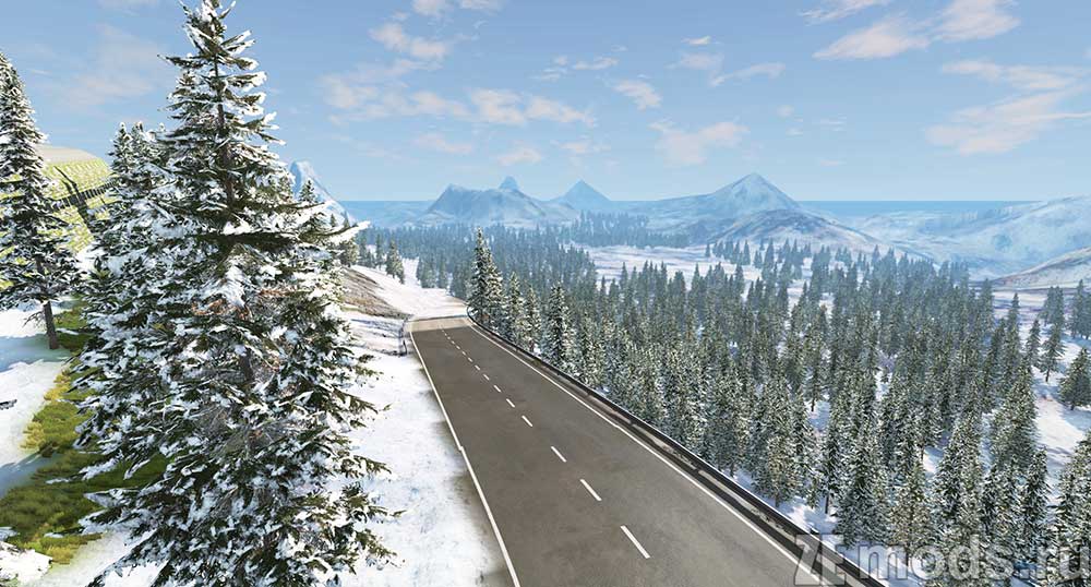 "MBWR Alps" map mod for BeamNG.drive