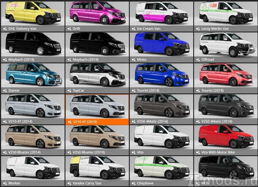Mercedes-Benz V-Class mod for BeamNG.drive