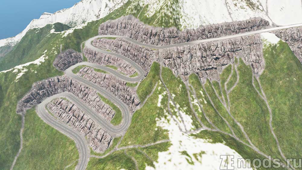"Mount Danger" map mod for BeamNG.drive