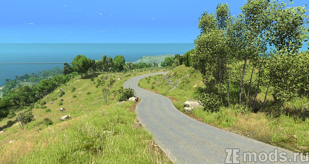 "Nadeo Island" map mod for BeamNG.drive