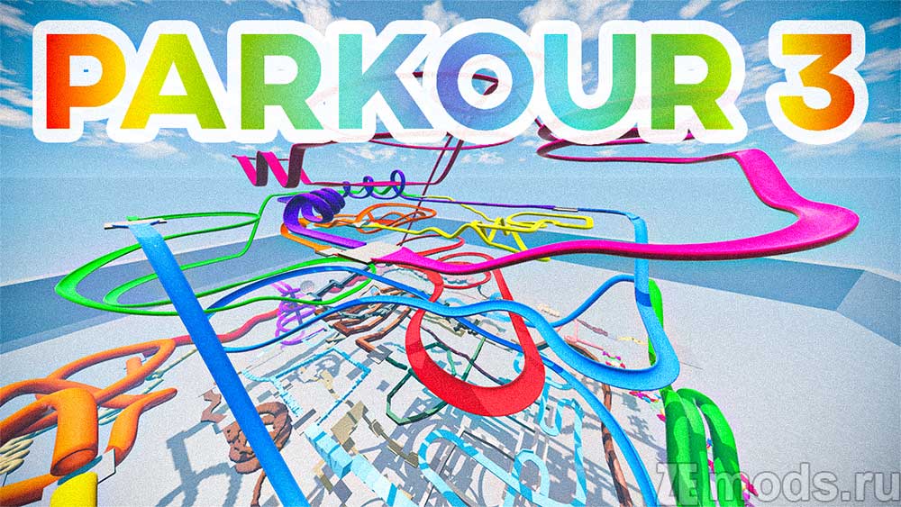 "Parkour 3" map for BeamNG.drive