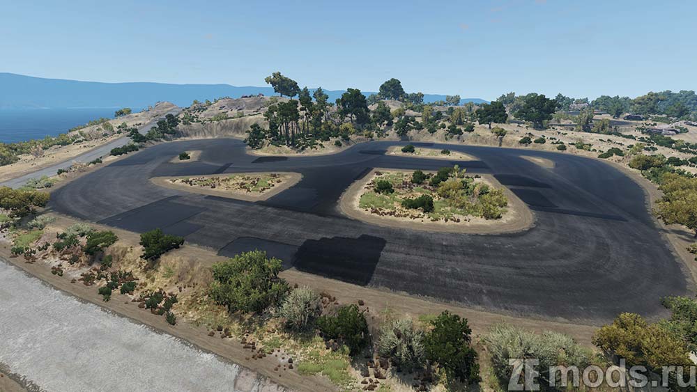"Small Drift Island" map mod for BeamNG.drive