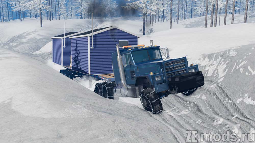 "Snowy and Icy Off-Road" map mod for BeamNG.drive