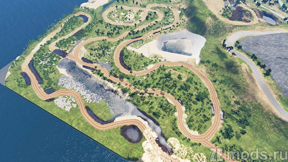 "Wrak Race Tracks" map mod for BeamNG.drive