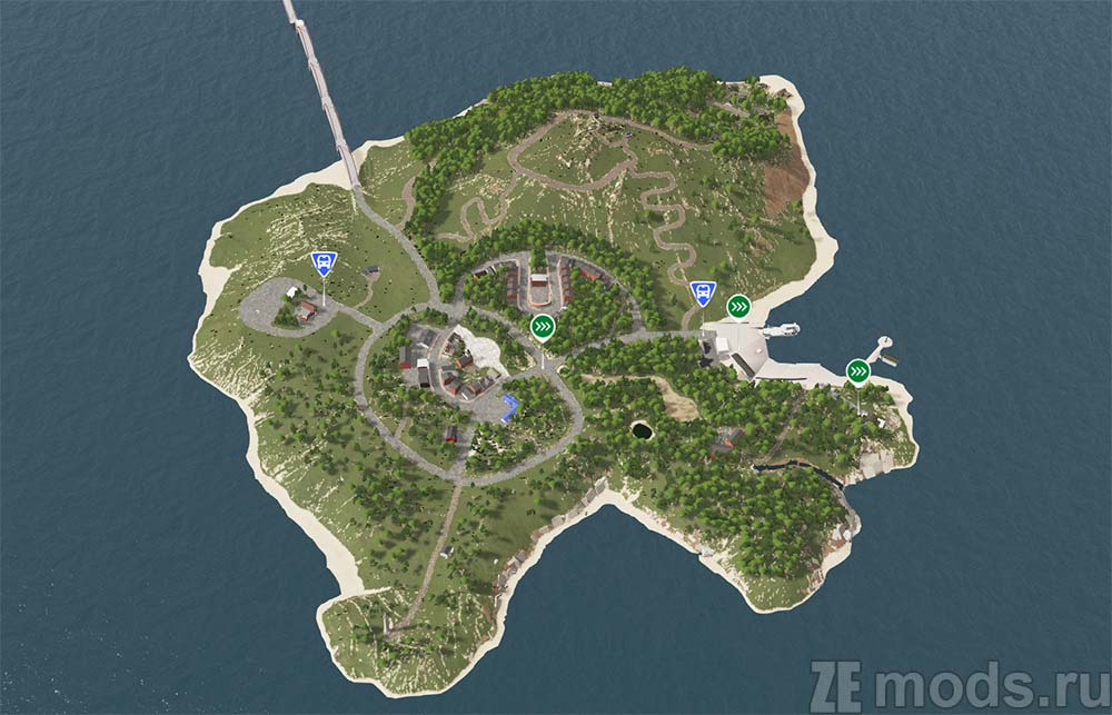 "Yellowsand Island" map mod for BeamNG.drive