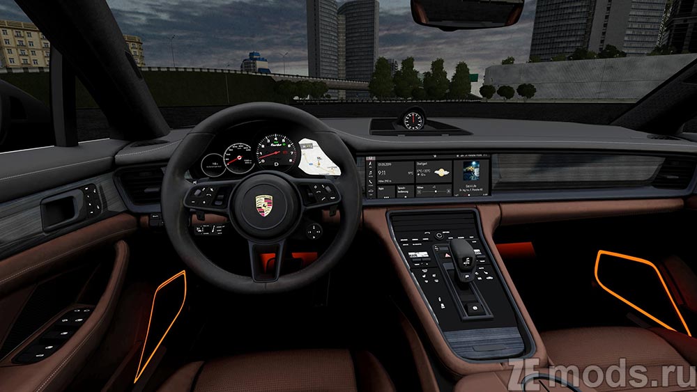 Porsche Panamera Turbo mod for City Car Driving 1.5.9.2