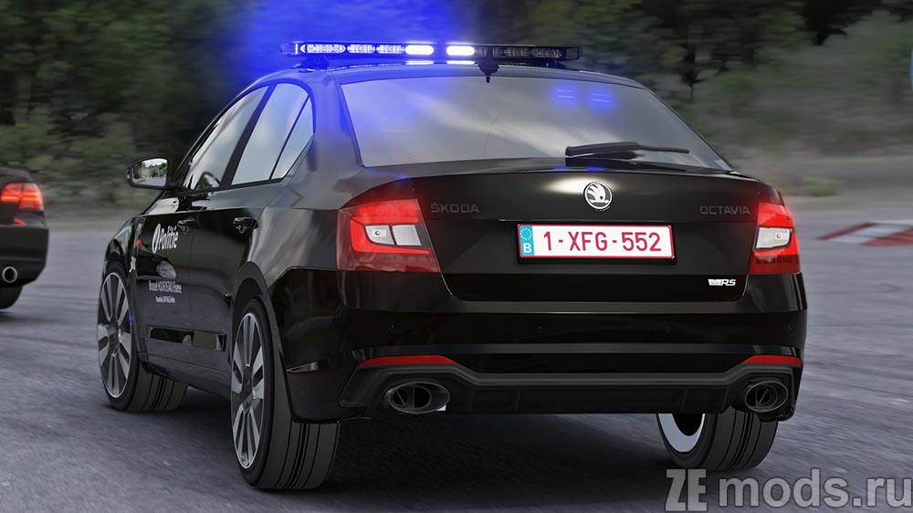 Skoda Octavia RS Belgian Police mod for Assetto Corsa