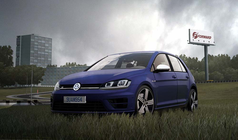 Volkswagen Golf R for City Car Driving 1.5.9.2