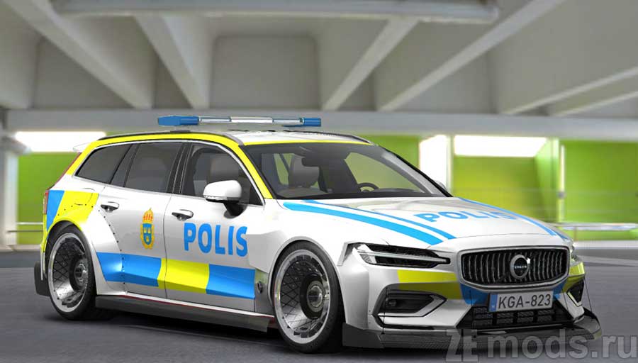 Volvo V60 Police for Assetto Corsa