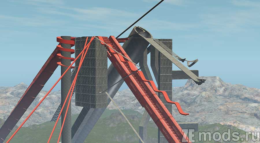 "Death Fall" map mod for BeamNG.drive
