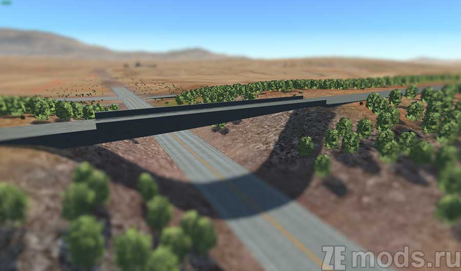 "Desert Highway" map mod for BeamNG.drive