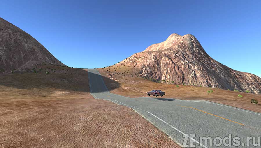 "Desert Highway" map mod for BeamNG.drive