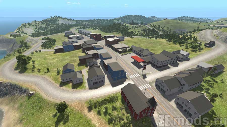 "Gull Coast" map for BeamNG.drive