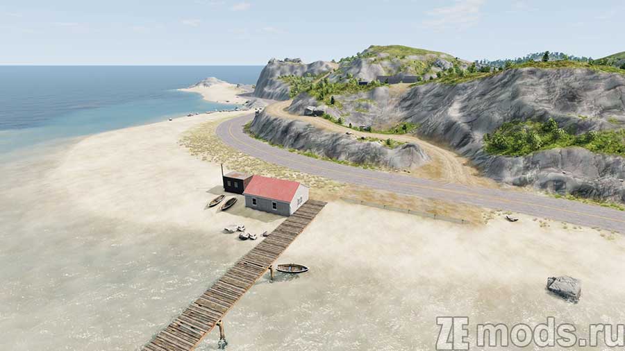 "Gull Coast" map mod for BeamNG.drive