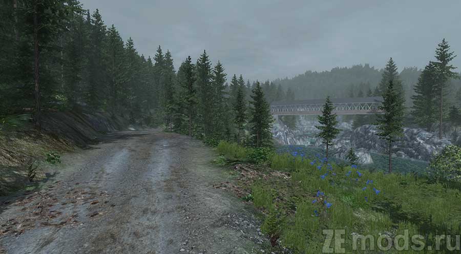 "Rally Forest" map mod for BeamNG.drive