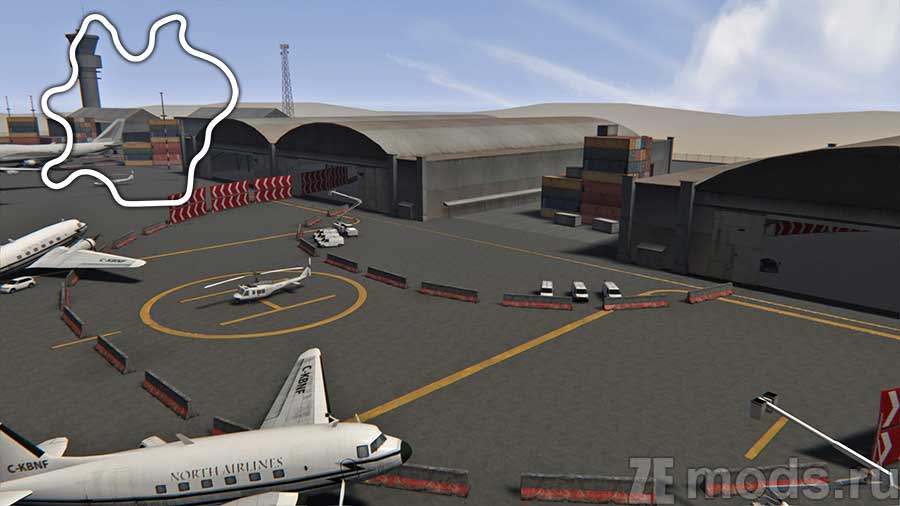 "Airfield" map for Assetto Corsa