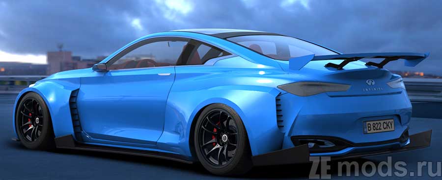 Infiniti Q60 Widebody Tuned mod for Assetto Corsa